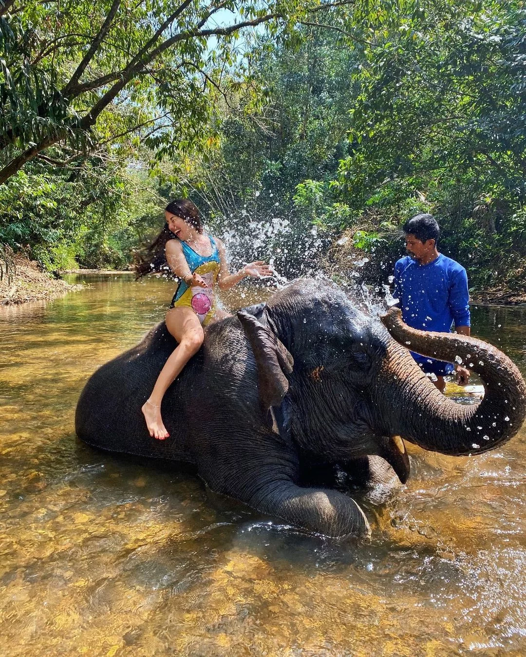 Као Лак + купание со слоном